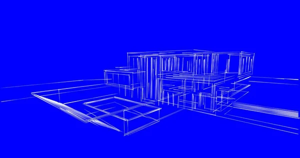 Абстрактный Архитектурный Дизайн Обоев Цифровой Концепт Фон — стоковое фото