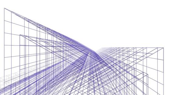 Абстрактный Архитектурный Дизайн Обоев Цифровой Концепт Фон — стоковое фото