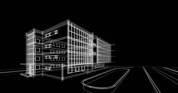 Абстрактный Архитектурный Дизайн Обоев Цифровой Концепт Фон — стоковое фото