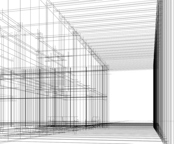 Абстрактный Архитектурный Дизайн Обоев Цифровой Концепт Фон — стоковое фото