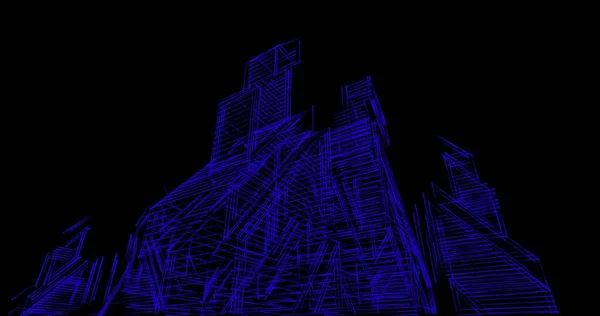 Minimális Geometriai Formák Építészeti Vonalak — Stock Fotó