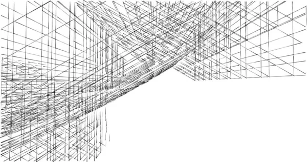 Abstrakcyjny Projekt Tapety Architektonicznej Cyfrowe Tło Koncepcyjne — Zdjęcie stockowe