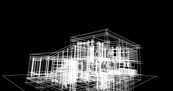 Абстрактный Архитектурный Дизайн Обоев Цифровой Концепт Фон — стоковое фото