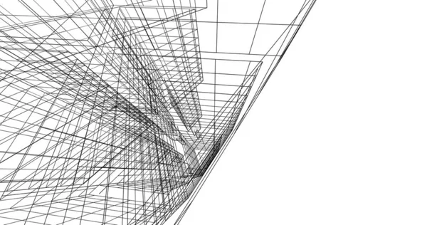 Abstrakcyjny Projekt Tapety Architektonicznej Cyfrowe Tło Koncepcyjne — Zdjęcie stockowe