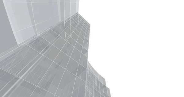 Architektur Gebäude Illustration Auf Hintergrund — Stockfoto