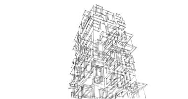 soyut mimari duvar kağıdı tasarımı, dijital konsept arkaplan