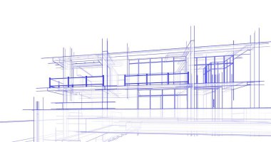 minimal geometrik şekiller, mimari çizgiler