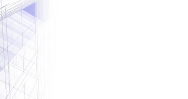 Mimari sanat konseptinde soyut çizgiler, minimum geometrik şekiller. 