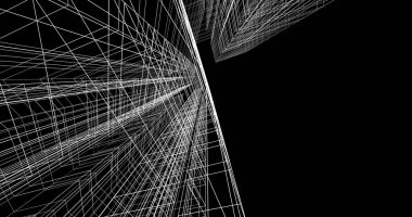 soyut mimari duvar kağıdı tasarımı, dijital konsept arkaplan