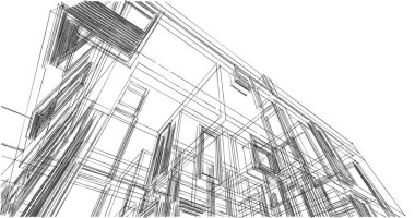 soyut mimari duvar kağıdı tasarımı, dijital konsept arkaplan