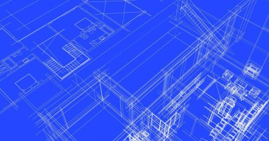 soyut mimari duvar kağıdı tasarımı, dijital konsept arkaplan