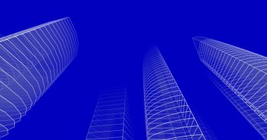 soyut mimari duvar kağıdı tasarımı, dijital konsept arkaplan