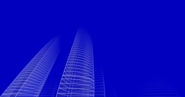 soyut mimari duvar kağıdı tasarımı, dijital konsept arkaplan