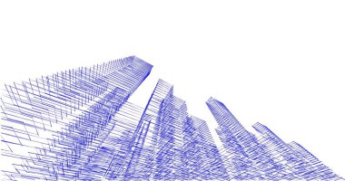 soyut mimari duvar kağıdı tasarımı, dijital konsept arkaplan