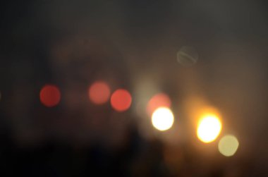 Bulanık soyut ışıklar gece şehrin arka planı