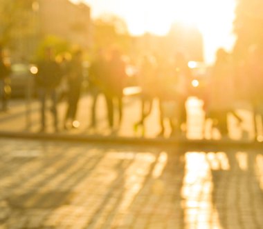 Bulanık şehir manzarası, soyut arkaplan 