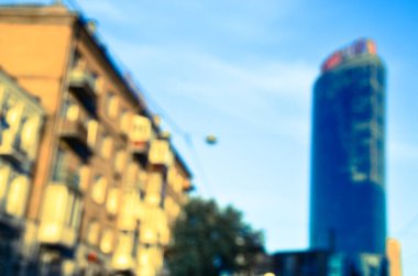 Arkaplanda mimari bina 3d illüstrasyon