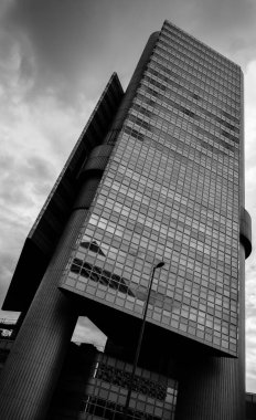 Mimari sanat konseptinde soyut çizgiler, minimum geometrik şekiller. 