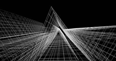 soyut mimari duvar kağıdı tasarımı, dijital konsept arkaplan