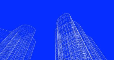 soyut mimari duvar kağıdı tasarımı, dijital konsept arkaplan