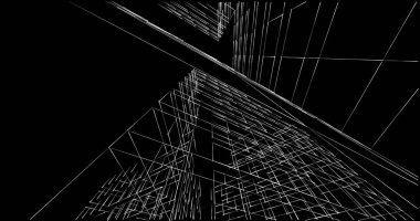 soyut mimari duvar kağıdı tasarımı, dijital konsept arkaplan