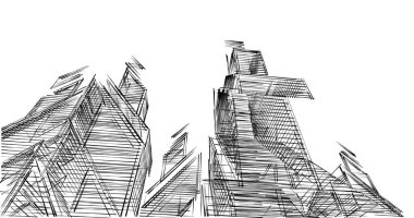 minimal geometrik şekiller, mimari çizgiler