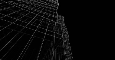 soyut mimari duvar kağıdı tasarımı, dijital konsept arkaplan