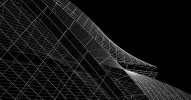 soyut mimari duvar kağıdı tasarımı, dijital konsept arkaplan