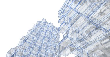 soyut mimari duvar kağıdı tasarımı, dijital konsept arkaplan