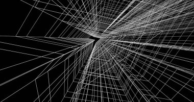 soyut mimari duvar kağıdı tasarımı, dijital konsept arkaplan