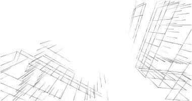 soyut mimari duvar kağıdı tasarımı, dijital konsept arkaplan