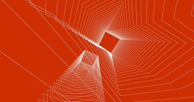 Mimari sanat konseptinde soyut çizgiler, minimum geometrik şekiller. 