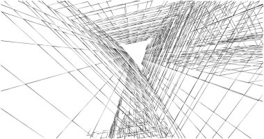 soyut mimari duvar kağıdı tasarımı, dijital konsept arkaplan