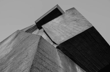 minimal geometrik şekiller, mimari çizgiler