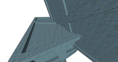 minimal geometrik şekiller, mimari çizgiler