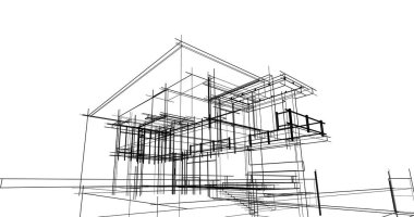 minimal geometrik mimari binalar tasarımı