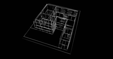 soyut mimari duvar kağıdı tasarımı, dijital konsept arkaplan