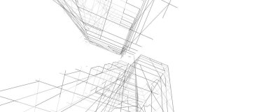 soyut mimari duvar kağıdı tasarımı, dijital konsept arkaplan