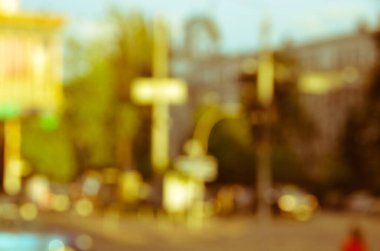 Bulanık şehir manzarası, soyut arkaplan 