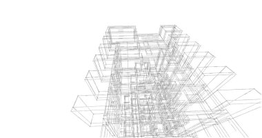 minimal geometrik mimari binalar tasarımı