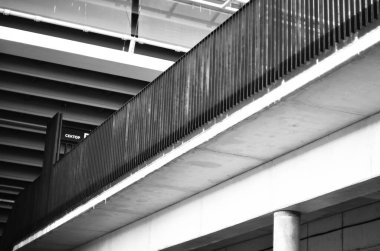 Arkaplanda mimari bina 3d illüstrasyon