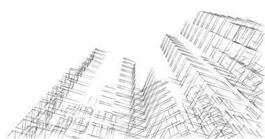 Geometrik mimari binalar tasarımı