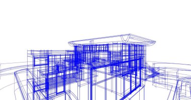 soyut mimari duvar kağıdı tasarımı, dijital konsept arkaplan