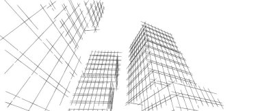 soyut mimari duvar kağıdı tasarımı, dijital konsept arkaplan