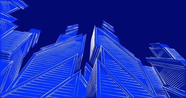 minimal geometrik şekiller, mimari çizgiler