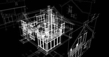 minimal geometrik şekiller, mimari çizgiler