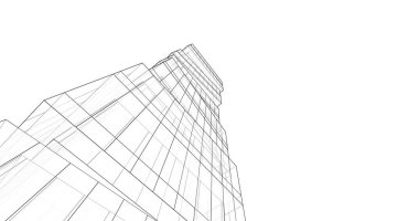 soyut mimari duvar kağıdı tasarımı, dijital konsept arkaplan