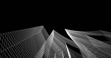 soyut mimari duvar kağıdı tasarımı, dijital konsept arkaplan