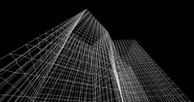 soyut mimari duvar kağıdı tasarımı, dijital konsept arkaplan