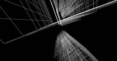 soyut mimari duvar kağıdı tasarımı, dijital konsept arkaplan